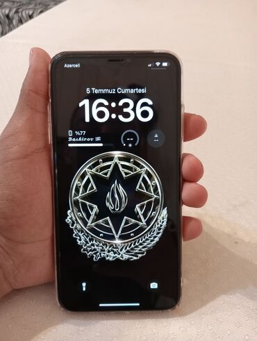 şirvan iphone: IPhone Xs Max, 64 GB, Matte Gold, Simsiz şarj, Face ID