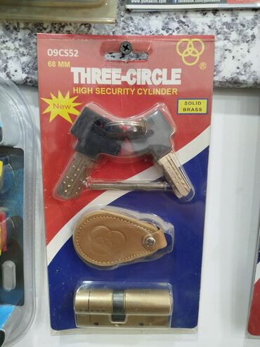 qapi qollari: THREE-CIRCLE High Security Cylinder – 68 mm (Model: 09CS52) -