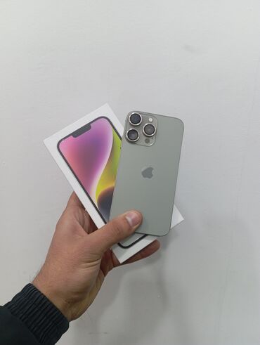 Apple iPhone: IPhone 15 Pro Max, 512 GB, Black Titanium, Barmaq izi, Face ID