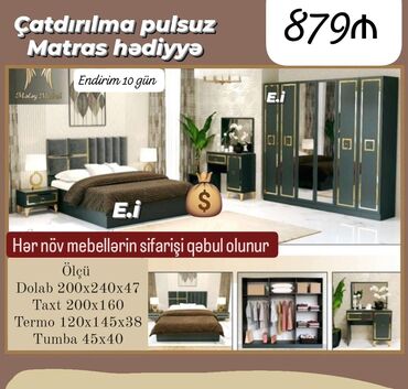 Yataq desti rəng seçimi var
