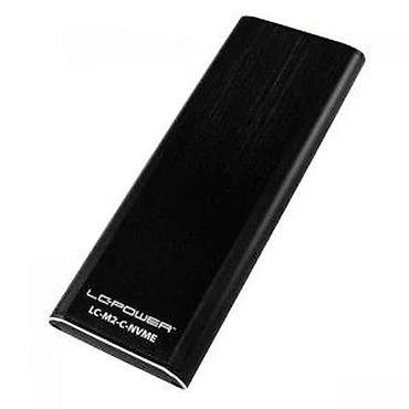 Hard diskovi, eksterni diskovi: LC-Power LC-M2-C-NVME – eksterno kućište za M.2 NVMe SSD - Tip: USB-C — 17
