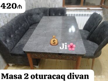 quxna divan: Künc divan masa oturacaq rəng seçimi var