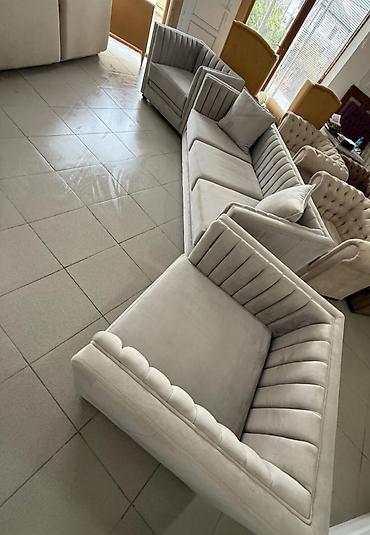 Divan və kreslo dəstləri: Mebel seti – müasir dizaynlı divan və kreslolar - Model: 3-oturacaqlı — 7