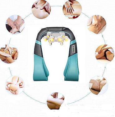 Массажеры и массажные аксессуары: 💆‍♂️ Электрический массажёр для шеи, плеч и спины с подогревом (3D) — 3