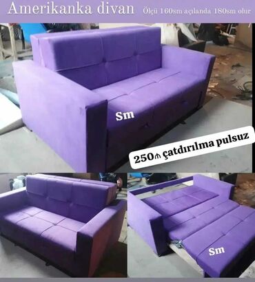 Divanlar: Di̇van-kravat, Yeni, Açılan, Bazalı, Vеlur parça, Şəhərdaxili pulsuz çatdırılma — 14