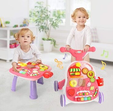 Ostale dečije stvari: Guralica za bebe 2u1 Podstiče bebu da vežba hodanje, daje joj — 3