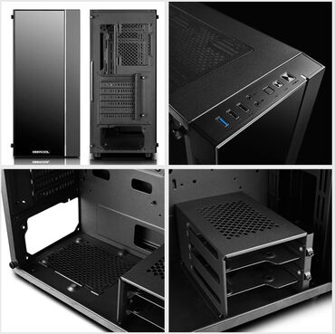 блок питания на пк: ПК корпусу, Жаңы, DeepCool, ATX, түсү - Кара