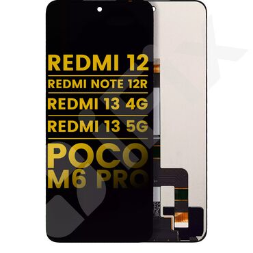 Telefon ekranları: 📱 Ekran Xiaomi Redmi 12 4G (23053RN02Y) Poco M6 Pro 5G (23076PC4BI)