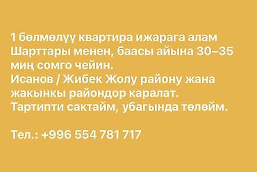 ищем квартира: Ищу в аренду 1‑комнатную квартиру с условиями. Бюджет: до 30–35 тыс — 2