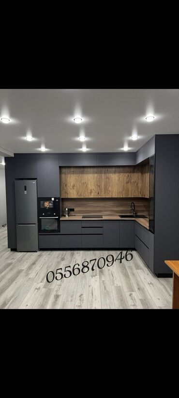 Sifarişlə mətbəx mebeli: Sifarişlə mətbəx dəsti, MDF, Kredit yoxdur, Pulsuz çatdırılma — 9