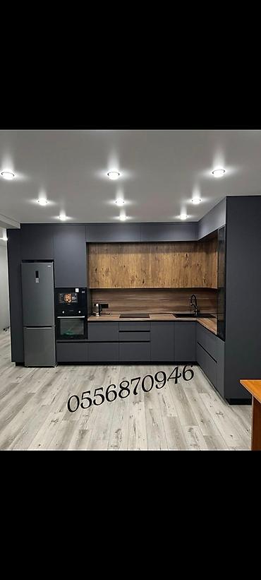 metbex ucun skaf: Sifarişlə mətbəx dəsti, Sadə laminat, Kredit yoxdur, Pulsuz çatdırılma — 8
