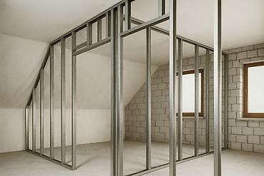 a frame: Монтаж перегородок из ГКЛ на металлическом каркасе 7 - Изготовление — 2