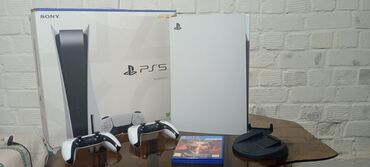 PS5 (Sony PlayStation 5): Плестейшн 5 слиим с дисководом продается внутри подписки игры есть ЮФС