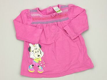 rozowa koszulka: Bluzka, Disney, 3-6 m, stan - Bardzo dobry