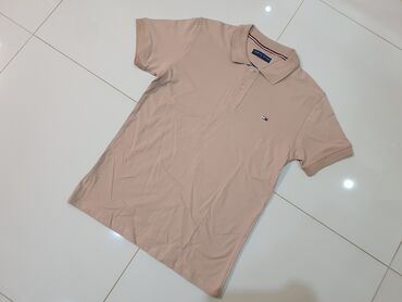 gajić majice: Short sleeves T-shirt, S (EU 48), Tommy Hilfiger, color - Beige, Cotton