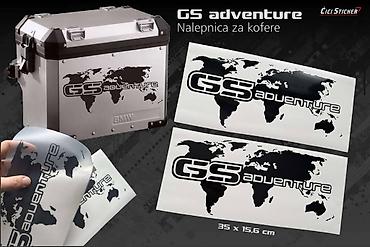cena magneta: Dekorativne nalepnice BMW GS Adventure namenjene za aluminijumske — 1