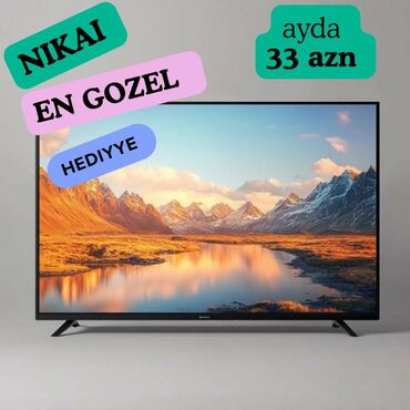 Televizorlar: Yeni Televizor Nikai 32" HD (1366x768), Pulsuz çatdırılma, Ödənişli çatdırılma