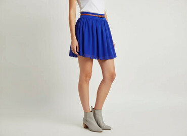 spódnice plisowane zielone długie: Women`s skirt, size M
