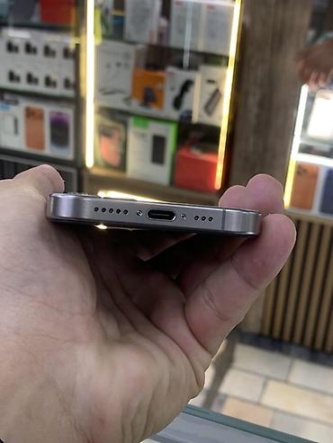 lalafo 14 pro: IPhone 15 Pro, Б/у, 256 ГБ, Natural Titanium, Защитное стекло, Чехол, 80 % — 3