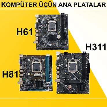 Ana platalar: Kompüter üçün Ana Platalar ⭐DDR3 LGA 1155 Alfa H61 (Yeni) - 55 AZN — 1