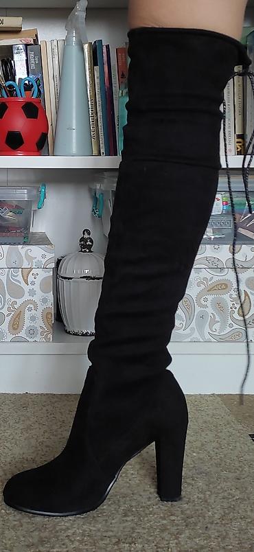 Сапоги: Сапоги, 38, Stuart Weitzman, Новый, цвет - Черный, Самовывоз — 6