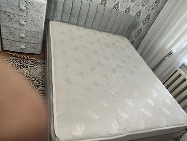 купить пластиковый комод бишкек: Двуспальная кровать, Б/у, С матрасом, длина - 200 см — 5
