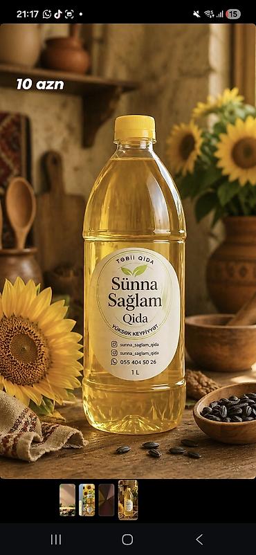 yağlar: Günəbaxan yağı, 1 l, Ödənişli çatdırılma — 1