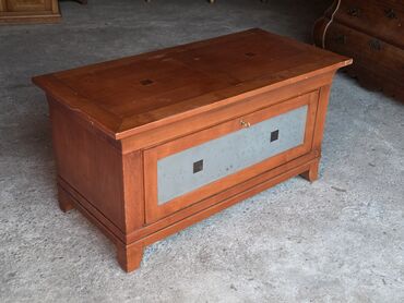 Ostali nameštaj: Drvena škrinja/klupa sa prostorom za odlaganje - Materijal: puno drvo — 3