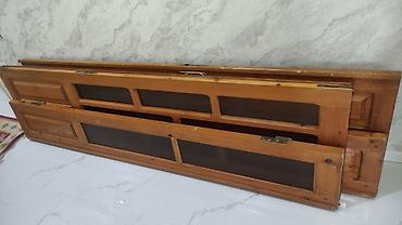 Ağac pəncərə taxtaları – şüşəli taxta çərçivələr - Material: təbii
