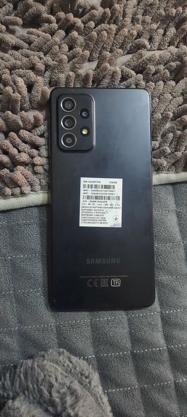 Samsung: Samsung Galaxy A52 5G, 128 GB, rəng - Qara, Sensor, Barmaq izi, Face ID