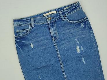 niebieski jeansy: Zara, Spódnica damska, rozmiar M — 1