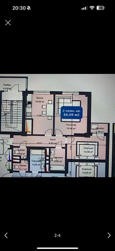 Продажа квартир: 2 комнаты, 66 м², Элитка, 12 этаж, Евроремонт — 4