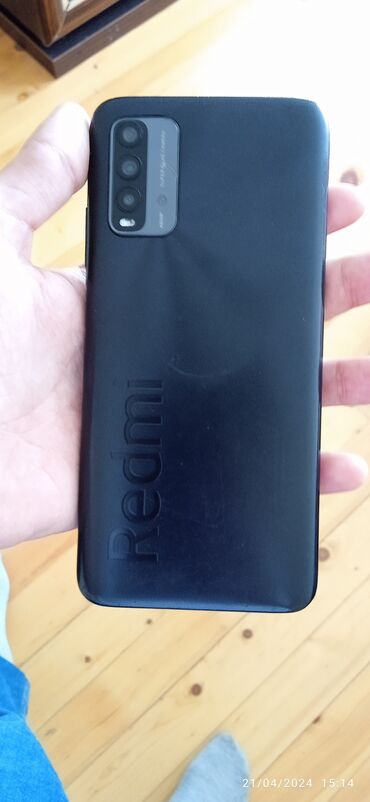 orjinal redmi airdots: Xiaomi Redmi 9T, 128 GB, rəng - Qara, 
 Barmaq izi, Face ID