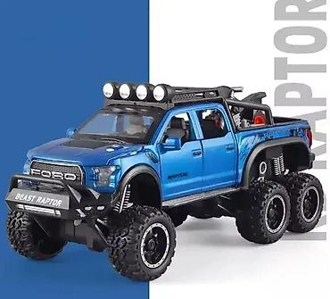 gitare za decu: Ford f150 raptor 6x6 beast plavi model 1:24 sa efektima sv. ford f150 — 1
