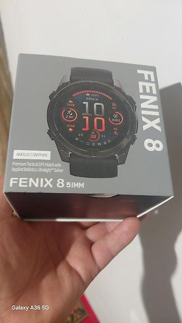 Garmin: Смарт-часы FENIX 8 (диаметр 51 мм) - Дисплей: AMOLED, сапфировое — 1