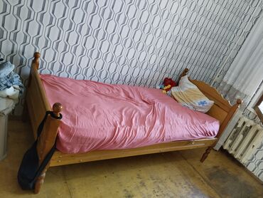 Ev üçün digər mebel: Təknəfərlik çarpayı, Bazasız, Matras ilə, Siyirməsiz