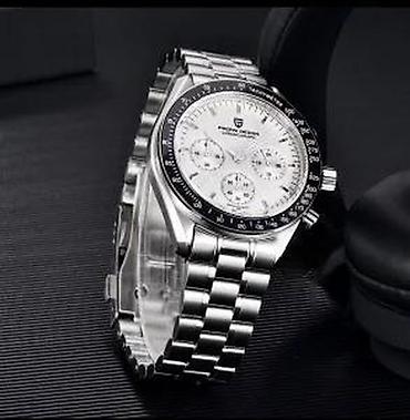 Ručni satovi: PAGANI DESIGN PD-1701 V4 -Beli- Omega Speedmaster Moonwatch Potpuno — 7