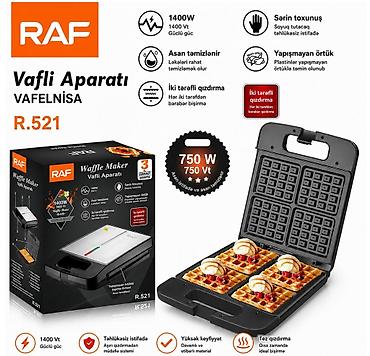 №: 2114 Məhsulun adı: Vafli cihazı, 1400 Vt, 120 mm, gümüşü/qara