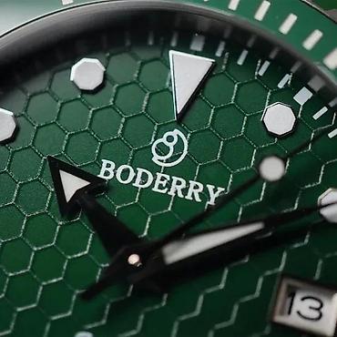 Ručni satovi: Boderry BDA007T SEATURTLE OCEAN - 40mm - Zelena - Titanium — 5