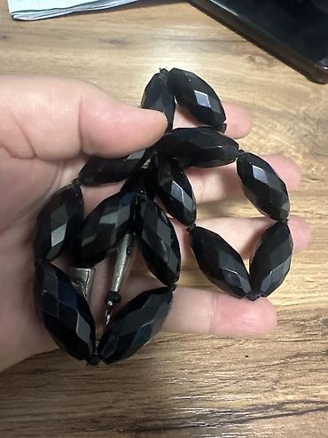 агат: Брелок, Натуральный камень, Б/у, Женские, цвет - Черный — 3