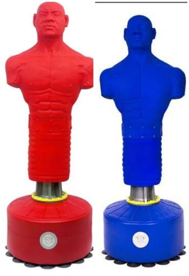 Боксерские груши: Манекен водоналивной BOXMAN красный и синий Cliff. Высота торса