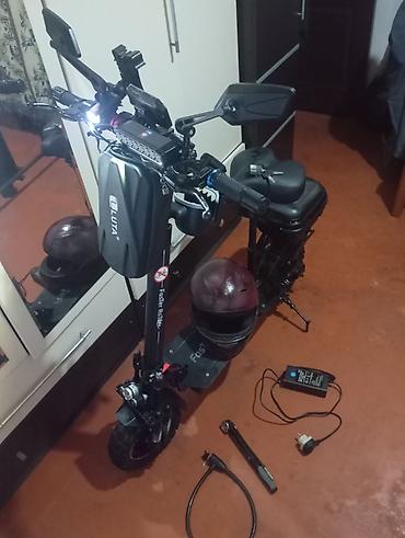 Elektrikli samokatlar: Elektrik skuter – güclü off-road təkərlər və oturacaqlı komplekt - — 5