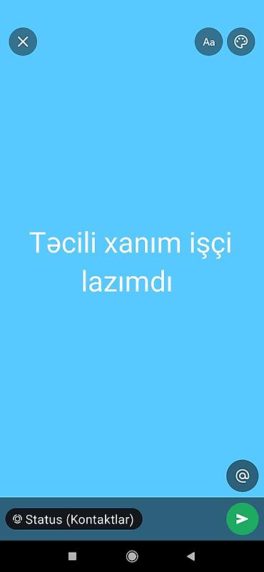 satici kassir vakansiya: Xadimə tələb olunur, İstənilən yaş, 1 ildən az təcrübə — 1