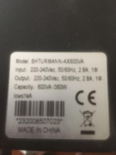 ikinci el ipad: Shturmann AX600VA UPS (fasiləsiz enerji təchizatı) - Model — 2