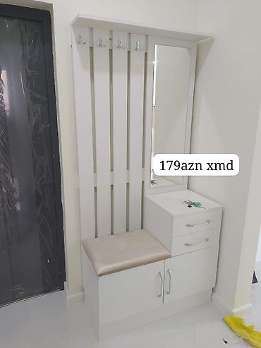 bar şkaf: Yeni, 2 qapılı, Güzgülü, Ağ, Açılan, Düz dolab — 1