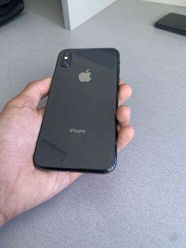 купить бу айфоны: IPhone X, Колдонулган, 256 ГБ, Space Gray, Каптама, Коргоочу айнек, 76 %