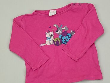 neonowa różowa bluzka: Bluzka, 3-6 m, stan - Zadowalający
