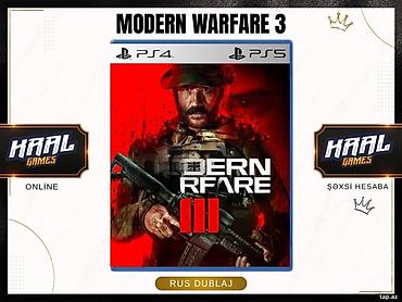 random hesab: PS4 və PS5 üçün "Call of Duty: Modern Warfare III" oyunu 👑 PS4 və PS5 — 1