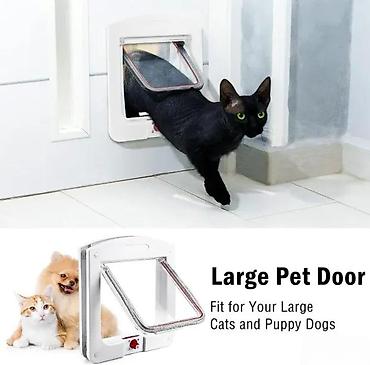 Oprema za kućne ljubimce: Mačja vrata sa 4-smernom bravom (model M) - Funkcija zaključavanja u — 5