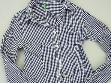 bluzki w kratę damskie: Shirt, Benetton, S (EU 36), condition - Very good